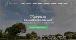 Desktop Screenshot of moulin-de-larc.fr